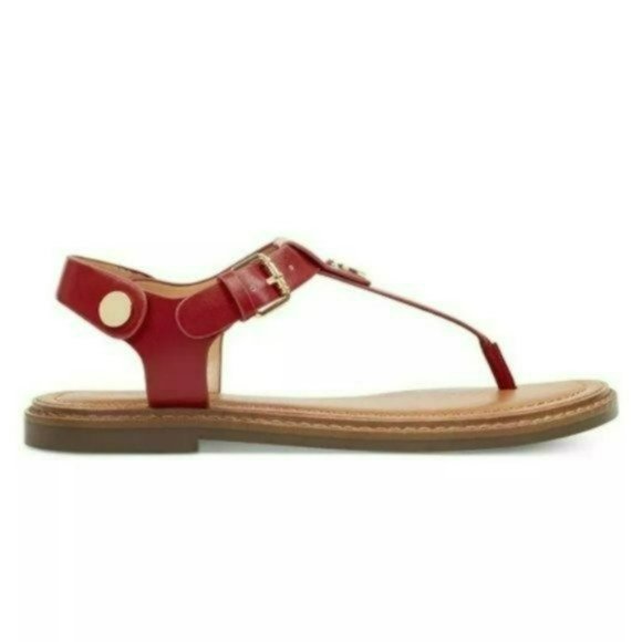 Tommy Hilfiger Bennia T-strap Flat Sandals -7 - Picture 4 of 6